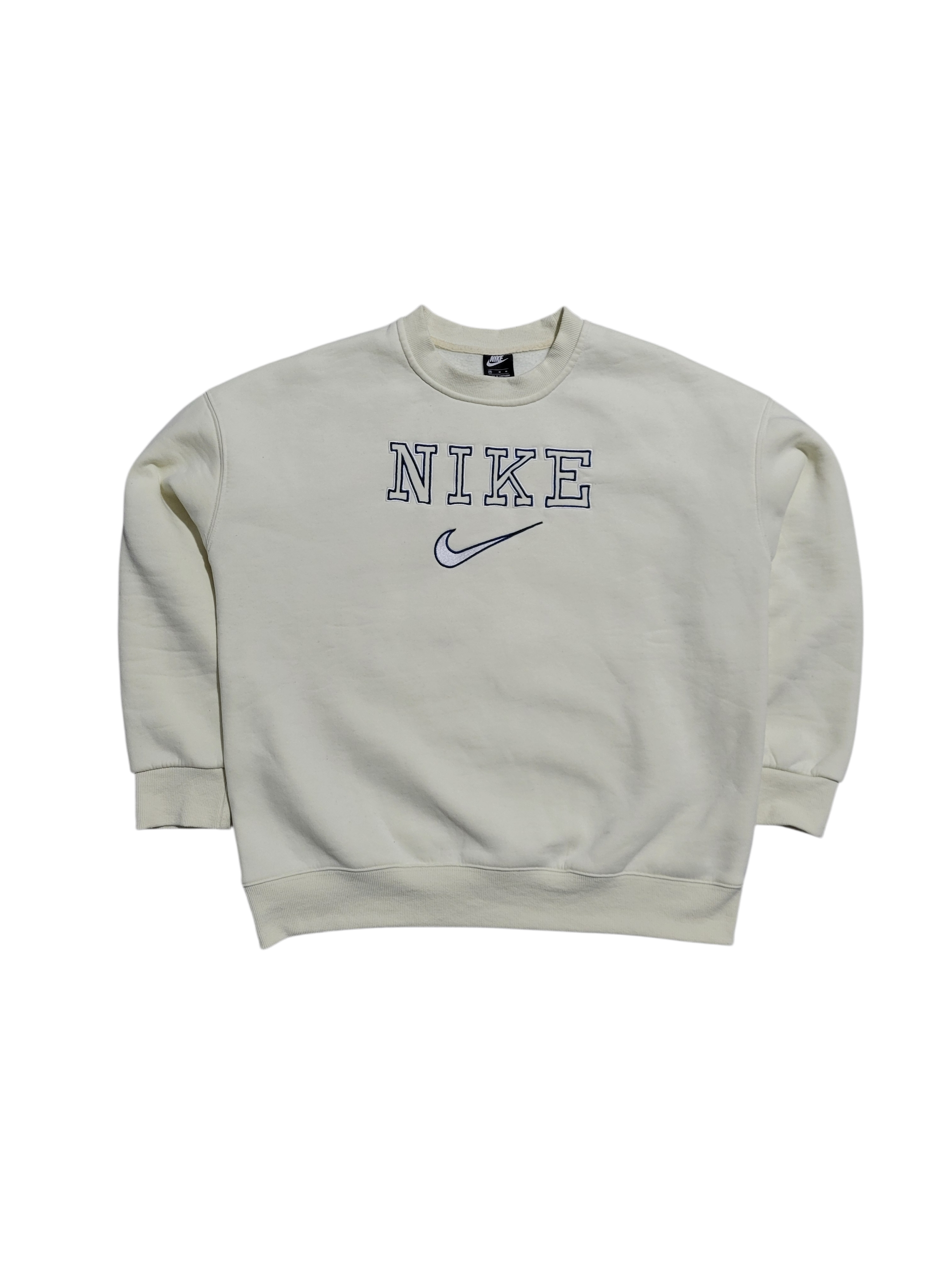 Cream Vintage Nike Sweater (M)
