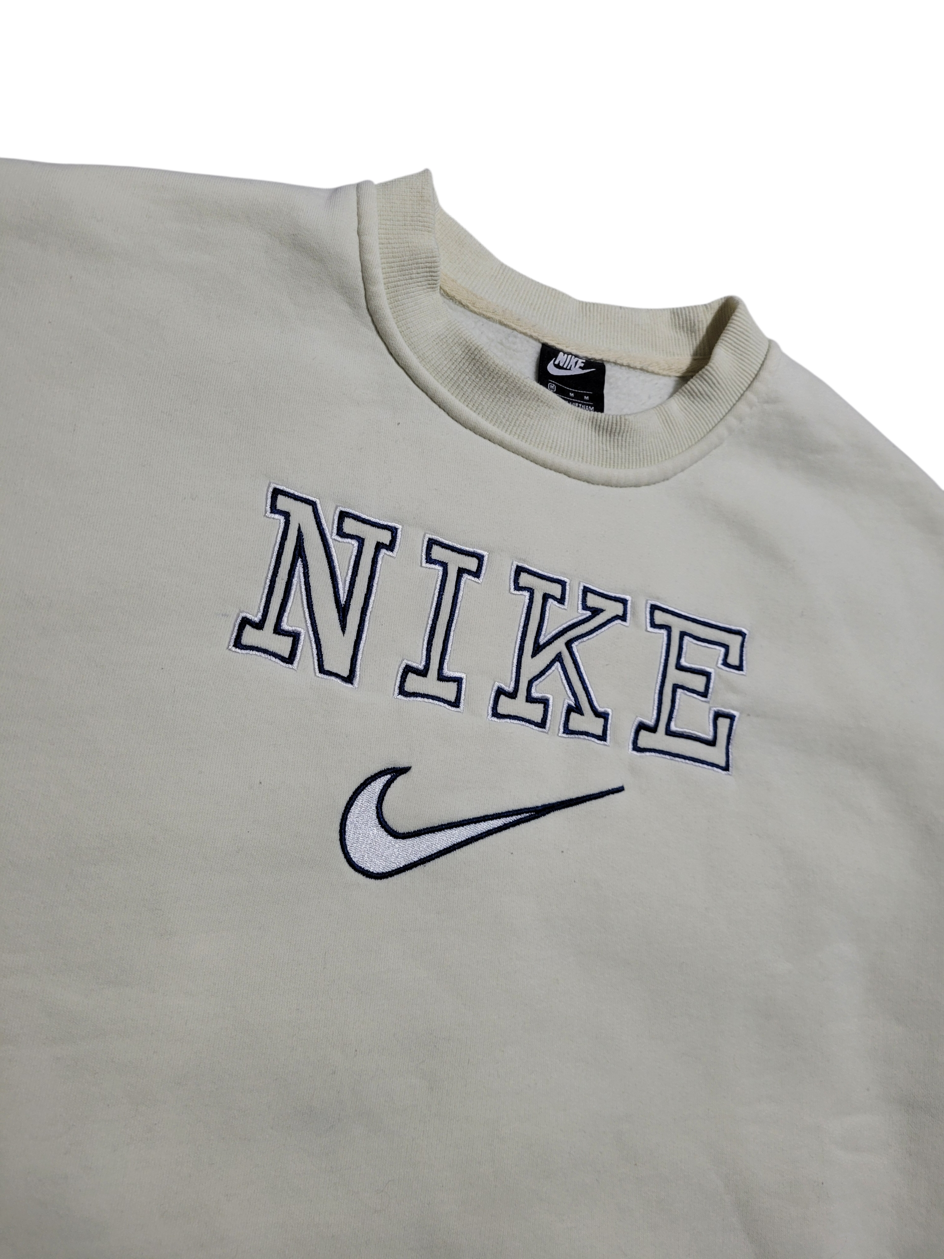Cream Vintage Nike Sweater (M)