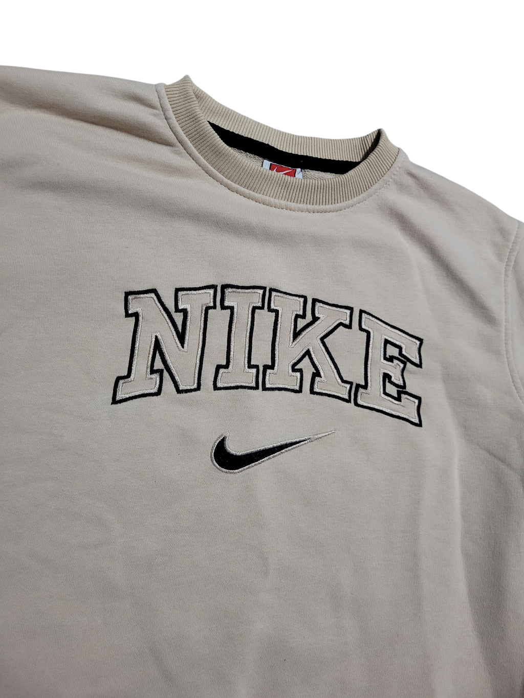 Cream Vintage Nike Sweater (S)