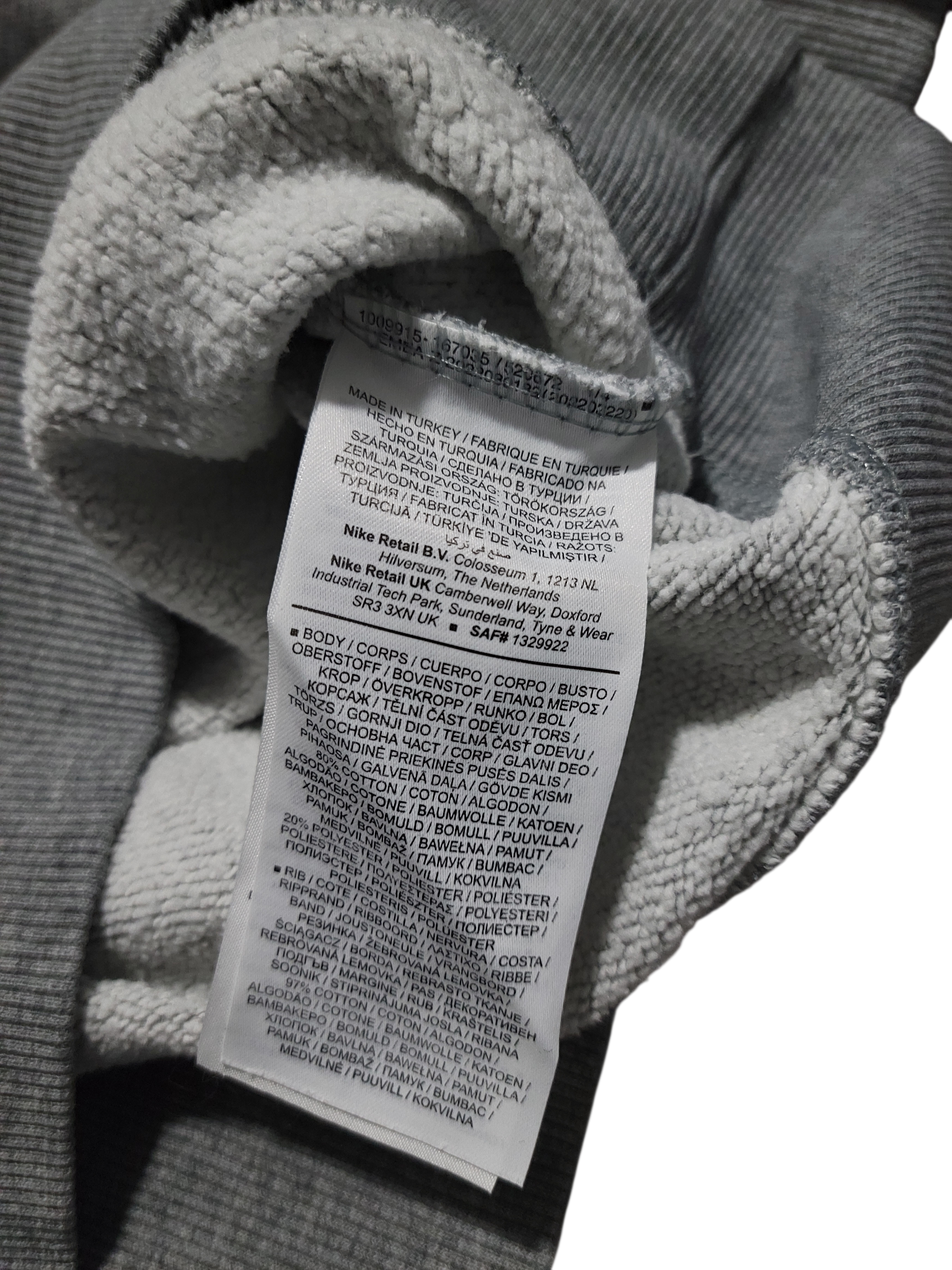 Vintage Nike Sweater Gray (M)